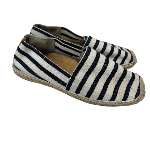 Vionic Valeri Navy Striped Coastal Espadrilles 7.5 - Picture 1 of 10